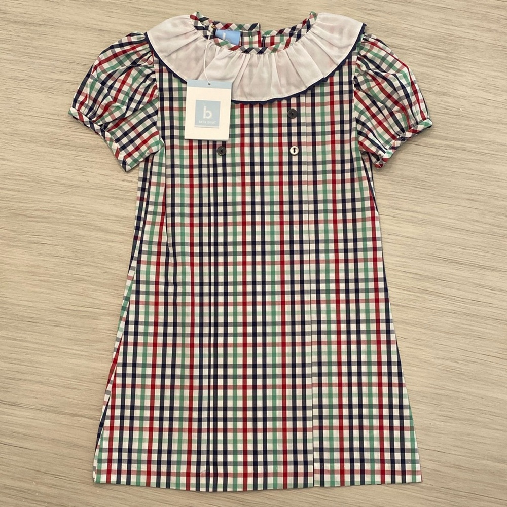 NWT Bella Bliss Reagan Plaid Caldwell Dress, Size 5